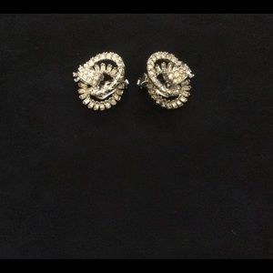 Rhinestone clip errings